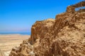 Pedestrian walkway up the side of the mountain where the Masada Fortress resides