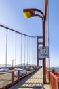 Pedestrian way at Golden Gate Bridge