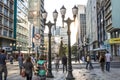 Pedestrian in XV of November street in Curitba, Brazil Royalty Free Stock Photo