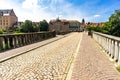 Pedestrian Zone in Hannoversch Muenden Royalty Free Stock Photo