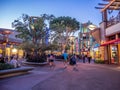 Pedestrians at Downtown Disney Royalty Free Stock Photo