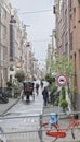 Horse carriage on streets of Amsterdam, Holland