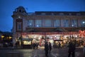 Pedestrians look at different stalls at Jubilee Market Hall Royalty Free Stock Photo