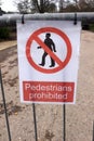 Pedestrians Prohibited