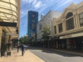 Pedestrians traffic in Perth financial district