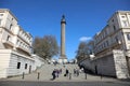 Pedestrians walk past the Duke of York statue, designed by Sir Richard Westmacott, in The Mall in central London