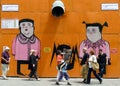 Pedestrians wander along Istiklal Caddesi in Istanbul in Turkey.