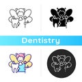 Pediatric dentistry icon Royalty Free Stock Photo