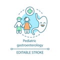 Pediatric gastroenterology concept icon