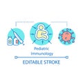 Pediatric immunology concept icon