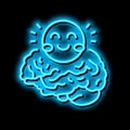 pediatric neurosurgery neon glow icon illustration