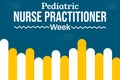 Pediatric Nurse Practitioner Week shapes design with typography and minimalist lines