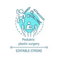 Pediatric plastic surgery concept icon Royalty Free Stock Photo