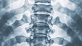 Pediatric Spinal X-Ray Showing Developmental Features and Anomalies