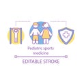 Pediatric sports medicine concept icon