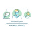 Pediatric surgeon concept icon Royalty Free Stock Photo