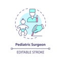 Pediatric surgeon concept icon Royalty Free Stock Photo