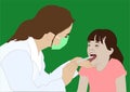 Pediatrician Flat Vector Illustration 2