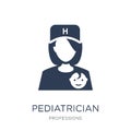 Pediatrician icon. Trendy flat vector Pediatrician icon on white