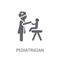 Pediatrician icon. Trendy Pediatrician logo concept on white background from Professions collection