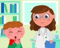 Pediatrician medical office vector