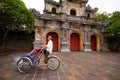 Pedicab at the entrance of Citadel, Hue, Vietnam