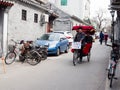 Pedicab with passengers in Beijing