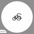 Pedicab vector icon sign symbol