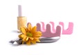 Pedicure beauty set Royalty Free Stock Photo