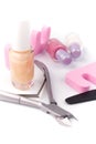 Pedicure beauty set Royalty Free Stock Photo