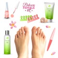 Pedicure Female Feet Set