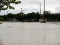 Pedigo Park Sports Fields Flooded Royalty Free Stock Photo