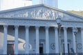 Pediment Cathedral Facade Architecture Detail