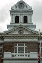 The Pediment and Cupola atop the Crook County Courthouse, Prineville, Oregon, USA Royalty Free Stock Photo