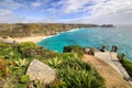 Pedn Vounder beach porthcumo Cornwall England