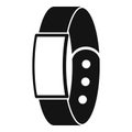 Pedometer bracelet icon, simple style Royalty Free Stock Photo