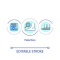 Pedorthics concept icon Royalty Free Stock Photo