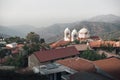 Pedoulas village in the Troodos mountains. Nicosia District, Cyprus