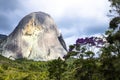 Pedra Azul in Domingos Martins, state of Espirito Santo, Brazil. The stone got its name from its blue color Royalty Free Stock Photo