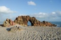 Pedra Furada in Jericoacoara Royalty Free Stock Photo