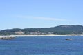Pedras Negras beach in O Grove rias baixas Royalty Free Stock Photo