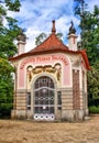 Pedras Salgadas fountain in the park Royalty Free Stock Photo