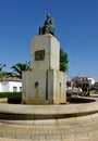 Pedro Calderon de la Barca statue in Zalamela, Badajoz - Spain