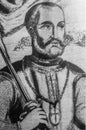 Pedro de Alvarado portrait, spanish conquistador