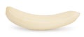 Peeled banana isolated on white background with clipping path and full depth of field. Royalty Free Stock Photo