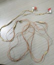 Peeled earphone wire but still works