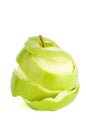 Peeled green apple