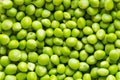 Peeled green pea background. Heap of fresh beans ready to eat.