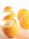 Peeled orange Royalty Free Stock Photo