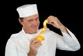 Peeled Orange Chef Royalty Free Stock Photo